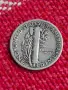 Сребърна монета дайм one dime 1938, снимка 2