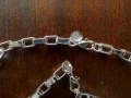Посребрен мъжки комплект - ланец и гривна, снимка 2