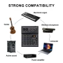 Смесителен пулт 4 канален RP-F4 A, Bluetooth,USB Player, DJ Mixer, EQ 2 Band , снимка 7