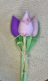 Лалета от плат / Текстилни цветя, снимка 9