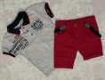 Комплект от панталонки и блузка с якичка, снимка 1 - Детски комплекти - 41291517