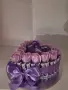 Подаръчна аранжировка с рози и шоколади Milka, снимка 1