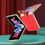 Samsung Galaxy Z Flip5 Electroplated Ring Holder Кожен Калъф и Протектор, снимка 6