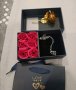 Подаръчен комплект колие с послание , златна роза и 6 вечни рози, снимка 8