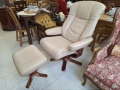 Кожено релакс кресло , снимка 3