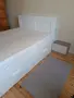Легло IKEA Brimnes 166/234 с шкафове и Leirsund подматрачна рамка и матрак 160/200, снимка 2