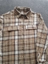 Дамска риза на каре в кафяв цвят - размер M, снимка 7