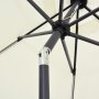 Чадър с LED светлини и алуминиев прът, 300 см, пясъчнобял, снимка 2