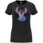 Нова дамска тениска със Стич (Stitch&Lilo) в черен цвят, снимка 1 - Тениски - 44495043