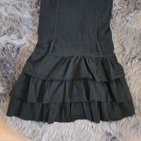 Къса черна рокля, Xs размер, снимка 4 - Рокли - 41445544