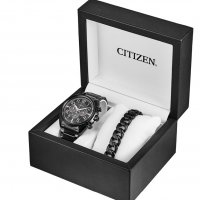 Citizen Brycen Chronograph eco drive часовник с гривна, снимка 4 - Мъжки - 38756738