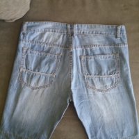 Мъжки къс дънков панталон с джобове Oldjeans 95 % памук, снимка 3 - Къси панталони - 33851325