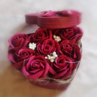 Подарък за специален повод. Нежни ароматни рози, снимка 5 - Подаръци за жени - 35918554