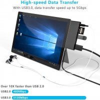 Докинг станция Surface Go 1/2/3 Hub, 4K HDMI, 2xUSB 3.0 порта, 3,5 мм, четец SD/TF карта, снимка 2 - Други - 40202780