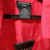 Червена нова дамска риза за едра дама на фирма GEORGE, снимка 3 - Ризи - 40604542