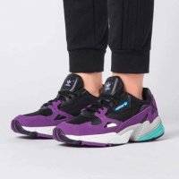 оригинални маратонки Adidas  Falcon Black Purple  номер 41-41,5, снимка 1 - Маратонки - 39989875