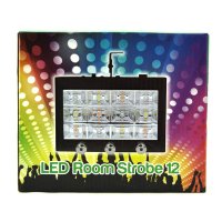 Цветна RGB Блиц LED room Strobe 12, стробоскоп диско лампа, снимка 4 - Други - 34586259