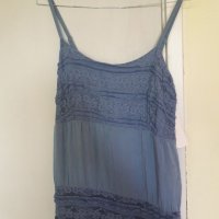 Синя рокля за лятото, М-размер , снимка 2 - Рокли - 41356473
