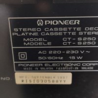 Pioneer CT-S250 Stereo касетен дек, снимка 5 - Радиокасетофони, транзистори - 41914160