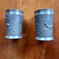 Две релефни цинкови чаши , снимка 1 - Чаши - 40310793