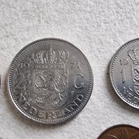 Монети. Холандия. Холандски 5, 10 , 25 цента , 1, 2  и 5  гулдена.  6 бр, снимка 4 - Нумизматика и бонистика - 42617926