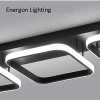 Луксозна LED лампа висок клас плафон димируема три цвята три елемента, снимка 4 - Лампи за таван - 41669803