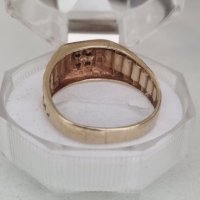 Златен пръстен 14к , 585 проба , снимка 6 - Пръстени - 44217650