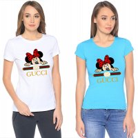 Тениска GUCCI Disney Mickey Mouse принт Модели,цветове и размери, снимка 9 - Тениски - 28097563