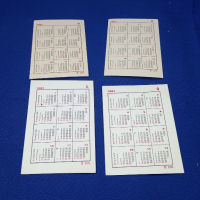 Ретро календарчета, състезателни коли,1981 г, 4 различни, снимка 2 - Колекции - 44709560