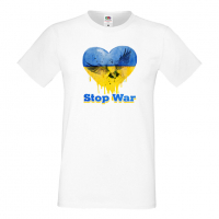 Мъжка тениска STOP WAR,спрете войната,, снимка 10 - Тениски - 36124903
