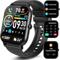 Нов Мултифункционален Smart Watch Смарт часовник 1.85 инча Водоустойчив Android iOS , снимка 1 - Смарт гривни - 42712373