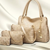 Дамска чанта от Еко кожа - Елегантен комплект чанти от 4 части, снимка 4 - Чанти - 39805358