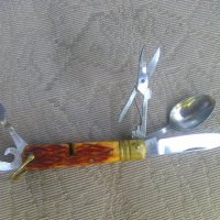 Ловджийско джобно ножче НИППА с 6 приспособления и калъф, снимка 3 - Ножове - 40801256