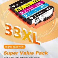 Касети с мастило 33 XL за Epson принтер цветни мастилници, снимка 3 - Консумативи за принтери - 42003473