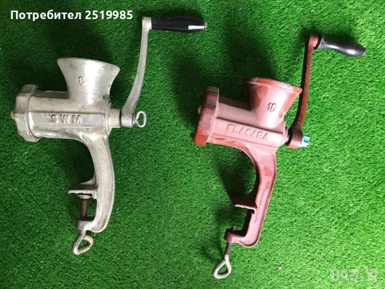 Стари метални месомелачки, снимка 1