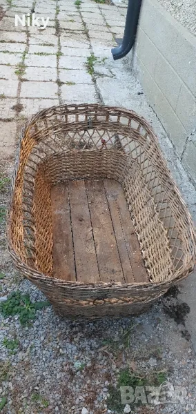 Голям плетен кош , снимка 1