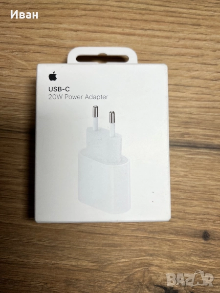USB-C 20W Apple-оригинално зарядно, снимка 1