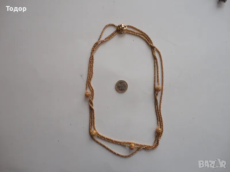 Невероятно позлатено колие 5, снимка 1