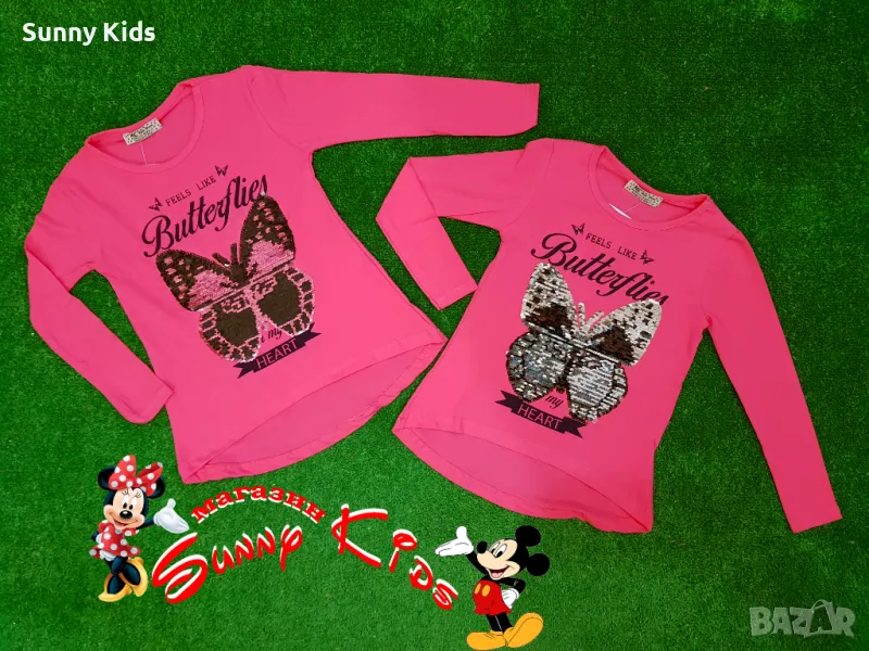 Туника с обръщащи се пайети 4/5год.; 5/6год.; 6/7год. и 7/8год., снимка 1