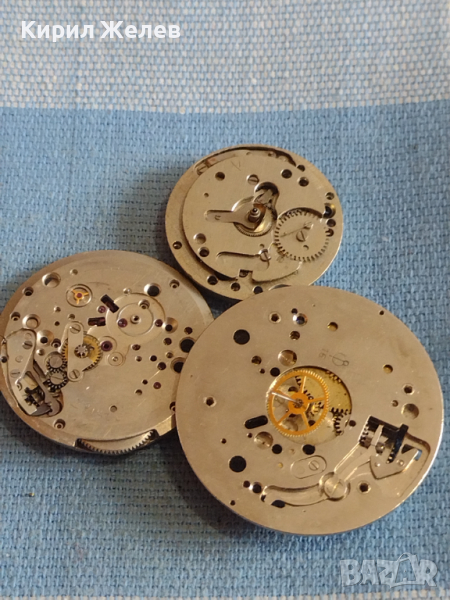 Механизми за стари часовници три броя за части 43046, снимка 1