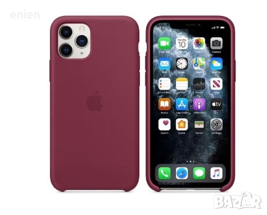 Силиконов Кейс Apple за iPhone 11 Pro / Бордо /, снимка 1