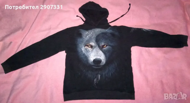 суичър с качулка (hoodie) със американски вълци. Spiral Direct, снимка 1