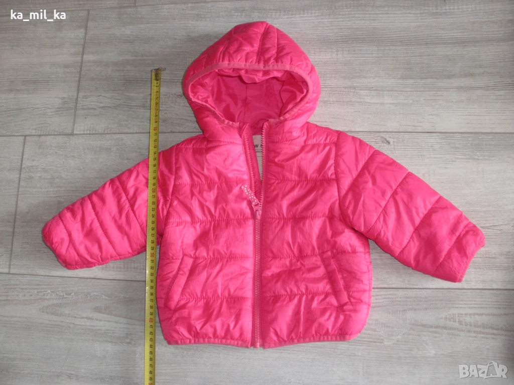 Детско зимно яке-розово, снимка 1