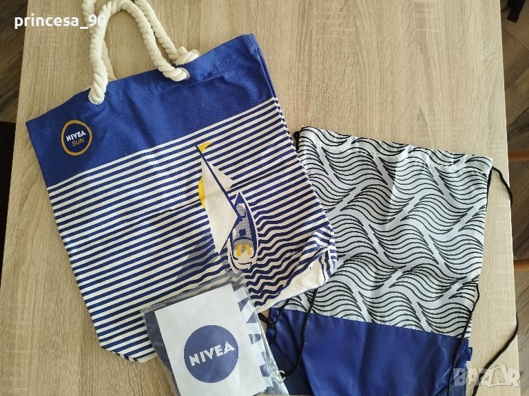 Комплект плажна чанта Nivea, снимка 1