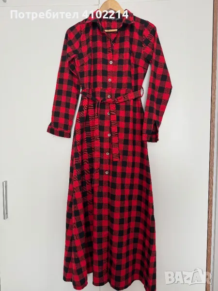 Дамска дълга риза рокля, снимка 1