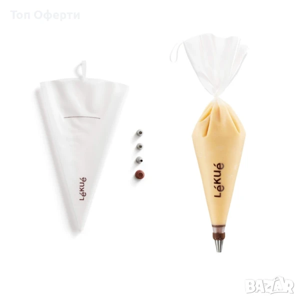 Комплект пош с 3 броя приставки Lekue, за многократна употреба, снимка 1