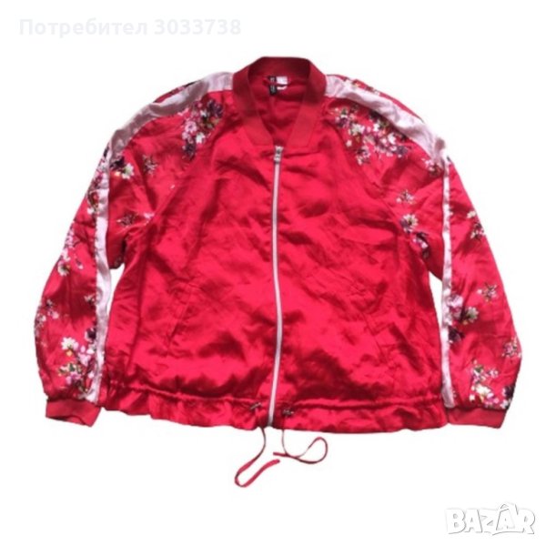 H&M Divided тънко флорално яке Размер: 42/L, снимка 1