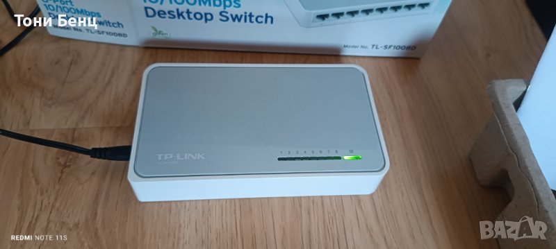 Суич (комутатор) TP-LINK TL-SF1008D 8port 10/100 Switch, снимка 1