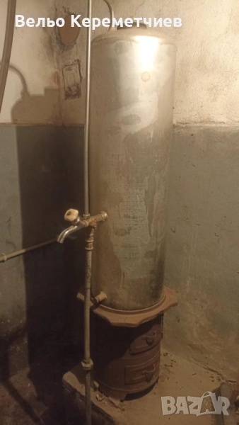 Бойлер на дърва алуминиев чугунена основа 80Л, снимка 1