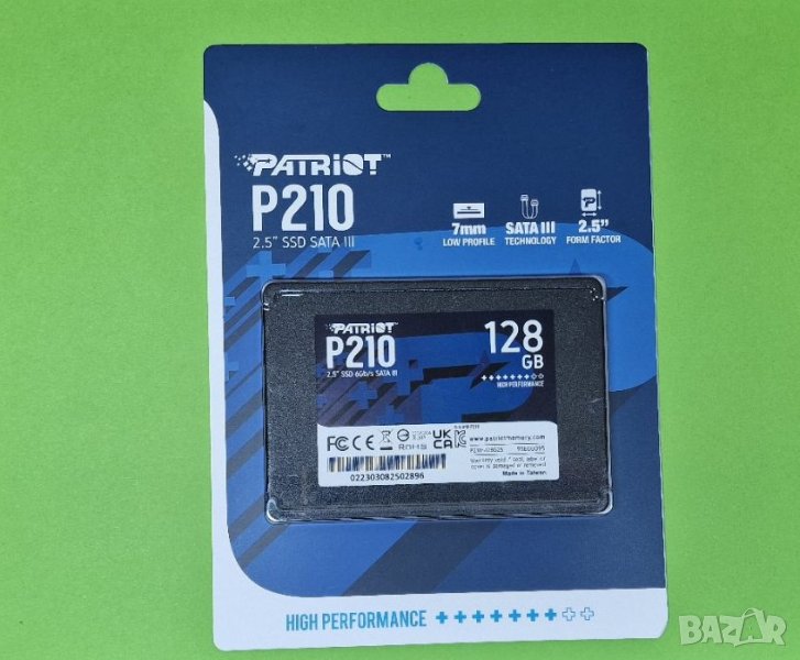 Нов бърз SSD диск ССД хард диск 128GB Patriot, снимка 1